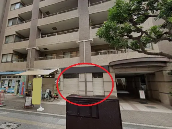 三鷹の事務所仕様店舗物件の外観