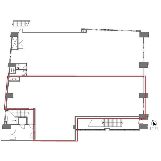 居酒屋の居抜き物件の平面図