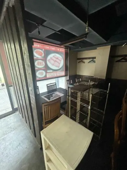 焼肉屋の居抜き物件の内装