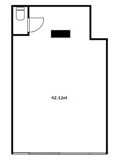大塚・帝京大学のラーメン居抜きの平面図