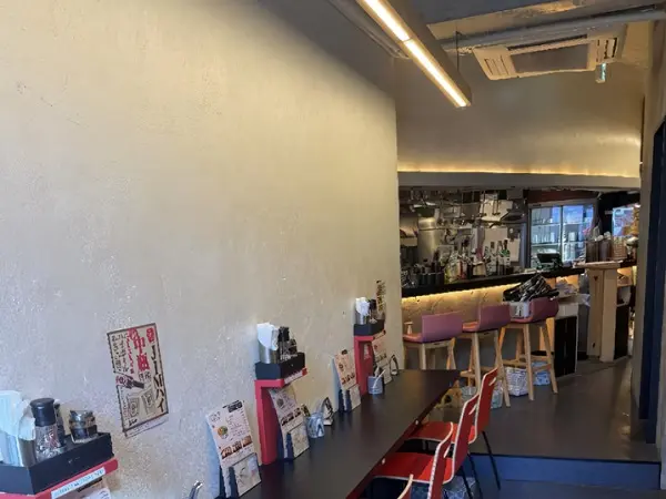ラーメンの居抜き物件の内装
