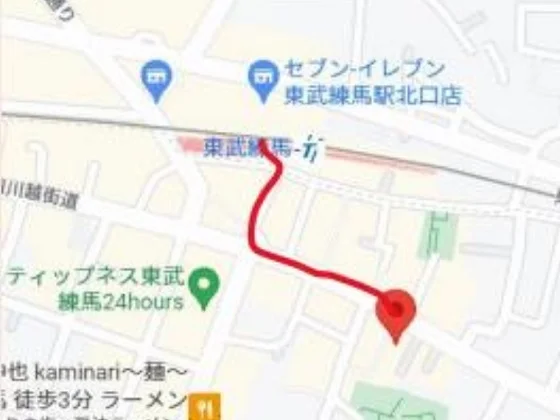 貸店舗(スケルトン)の地図