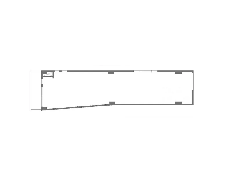 貸店舗(スケルトン)の平面図