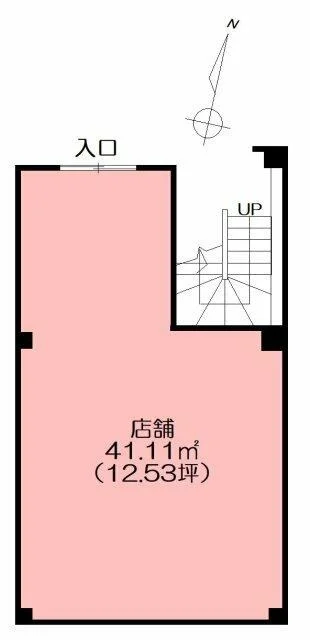 平塚の居抜き店舗の平面図