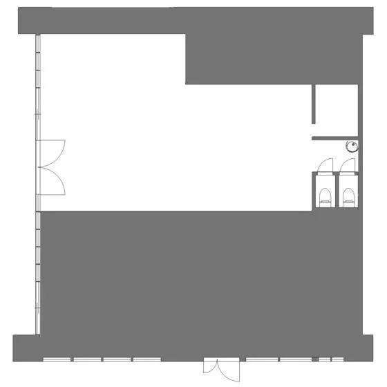 狭山市の居抜き店舗の平面図