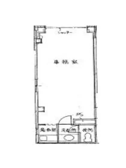 貸店舗(事務所仕様)の平面図