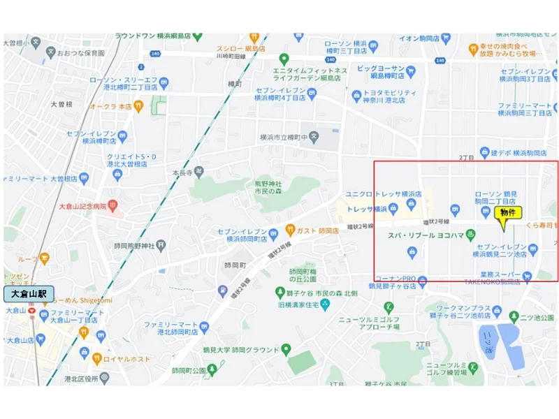 居酒屋の居抜き物件の地図