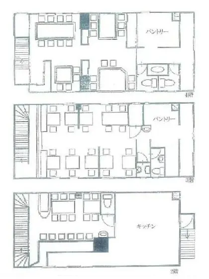 大倉山の居抜き店舗の平面図