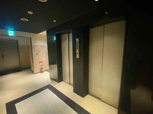 ラーメンの居抜き物件のエントランス