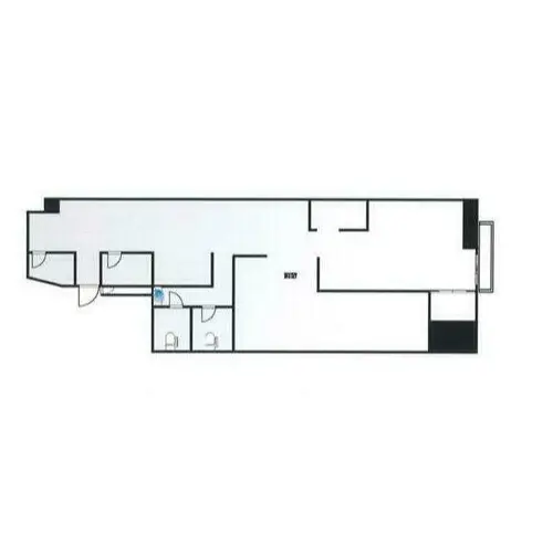 焼肉屋の居抜き物件の平面図