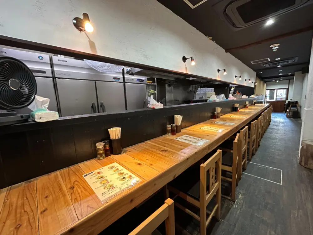 ラーメンの居抜き物件の内装