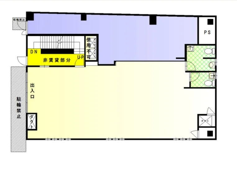 大山のスケルトン物件の平面図