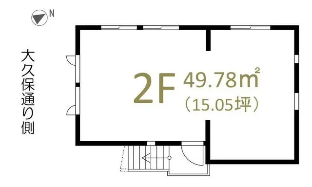 東新宿の居抜き店舗の平面図