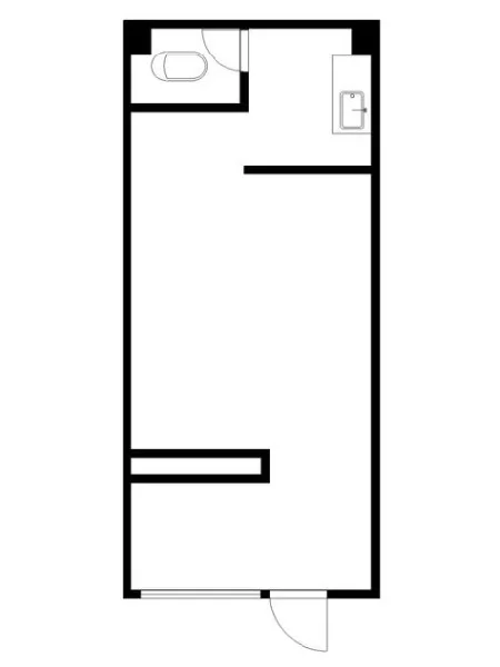 行徳の居抜き店舗の平面図
