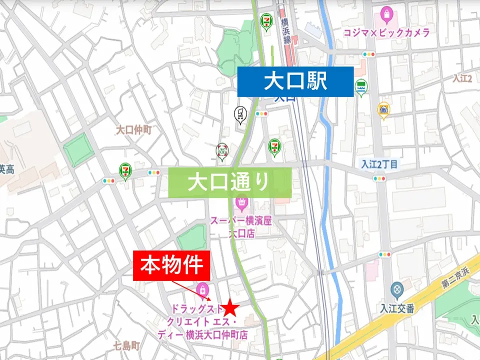 ラーメンの居抜き物件の地図