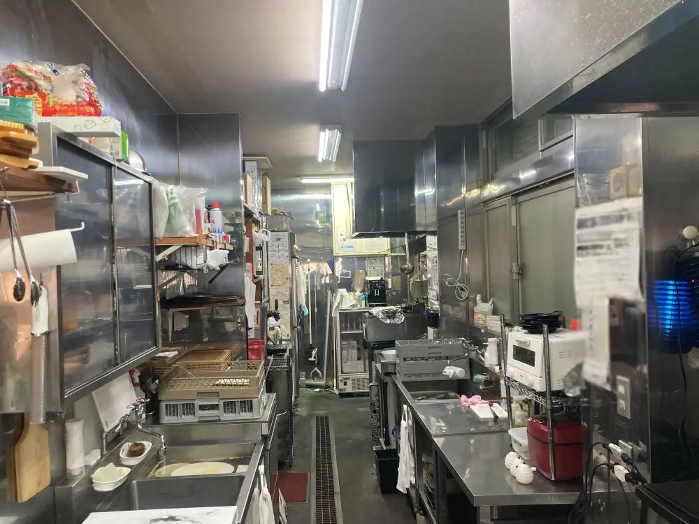 大口の居抜き店舗の厨房