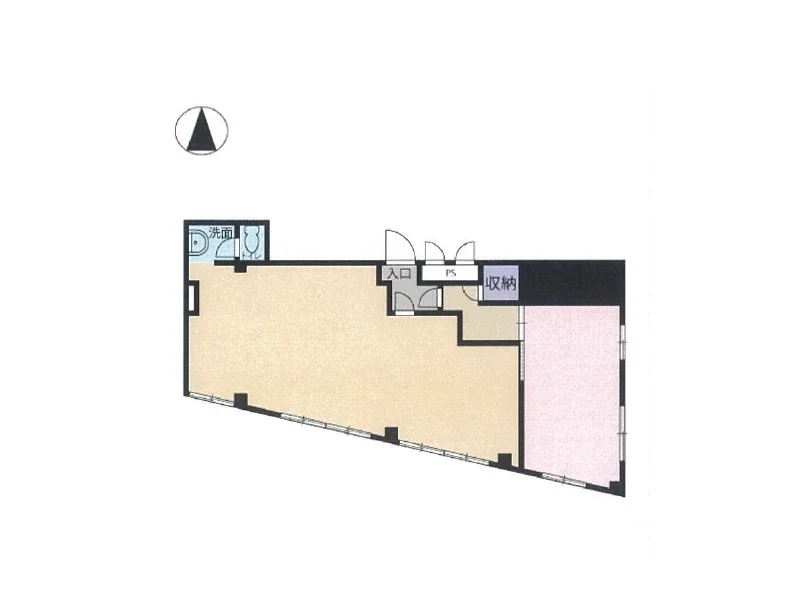 下井草のスケルトン物件の平面図