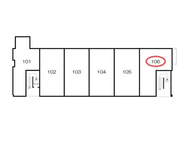 常盤平のスケルトン物件の平面図