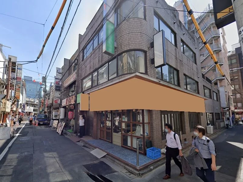 神田の事務所仕様店舗物件の外観