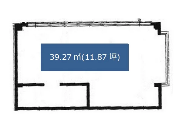 相模大野の居抜き店舗の平面図