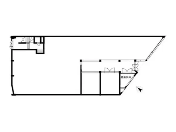 相武台前の居抜き店舗の平面図