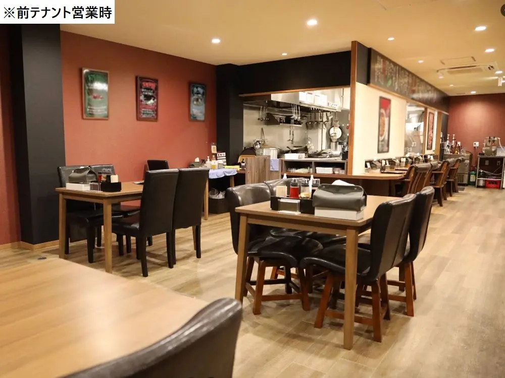 ラーメンの居抜き物件の内装