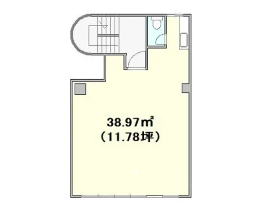 代官山の居抜き店舗の平面図