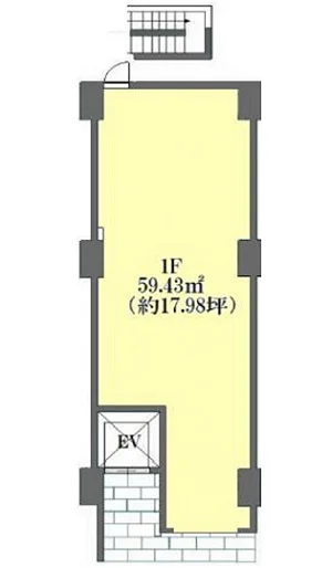 立川のスケルトン物件の平面図