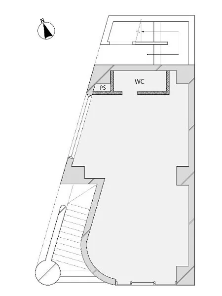 高田馬場のスケルトン物件の平面図