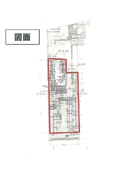 川口の居抜き店舗の平面図