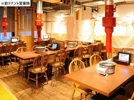 目黒の焼肉屋居抜きの内装