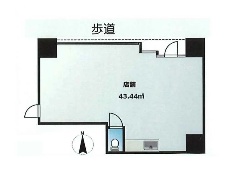 吉祥寺のスケルトン物件の平面図