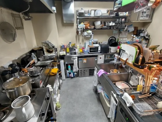 富士見台の居抜き店舗の厨房