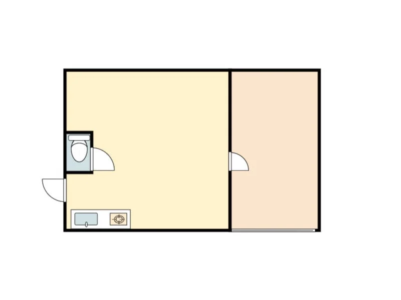 京急鶴見の事務所仕様物件の平面図
