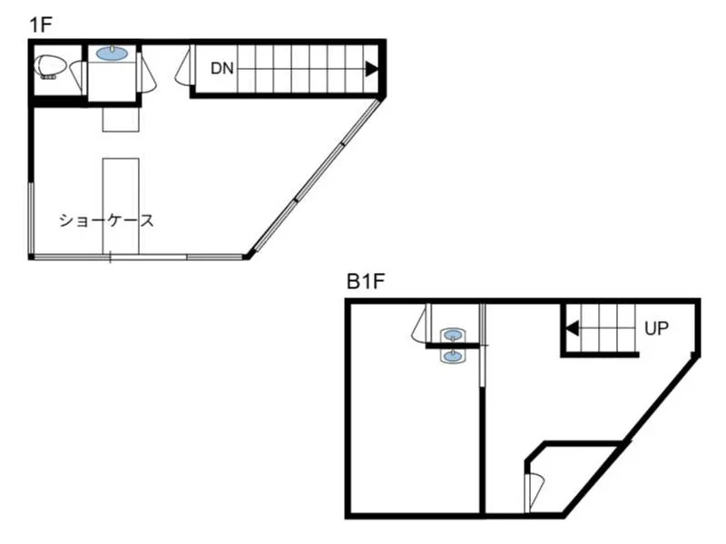 麻布十番の居抜き店舗の平面図