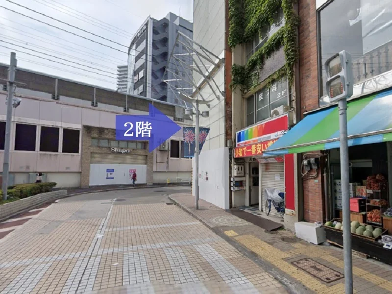 小岩のスケルトン店舗物件の外観