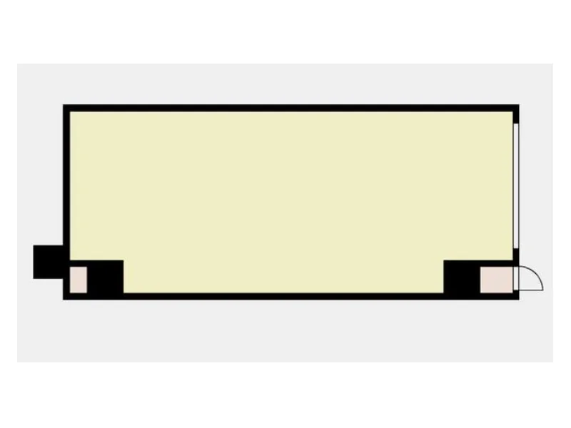 貸店舗(スケルトン)の平面図
