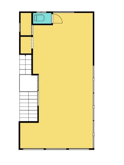 貸店舗(スケルトン)の平面図