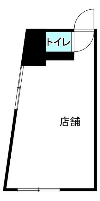 高田のスケルトン店舗物件の平面図
