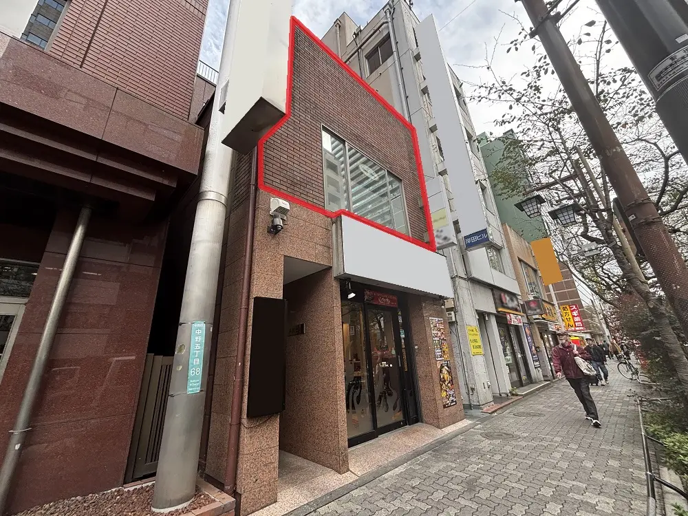 中野の居抜き店舗の外観