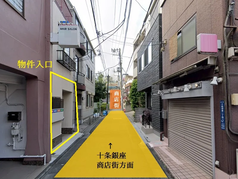 貸店舗(スケルトン)の外観