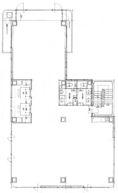 泉岳寺の居抜き店舗の平面図