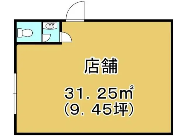 関内の居抜き店舗の平面図