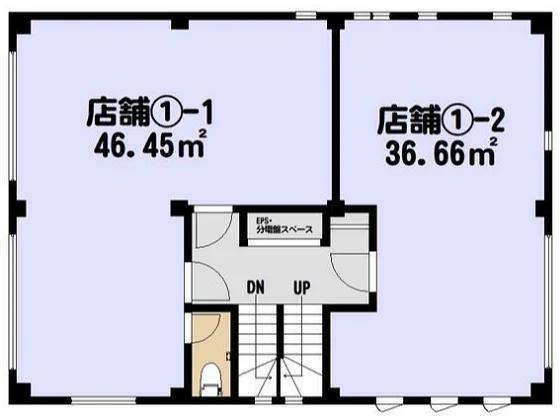 鎌倉のスケルトン物件の平面図