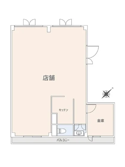 みずほ台の居抜き店舗の平面図