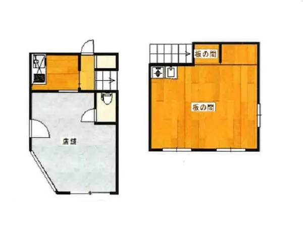 貸店舗(事務所仕様)の平面図