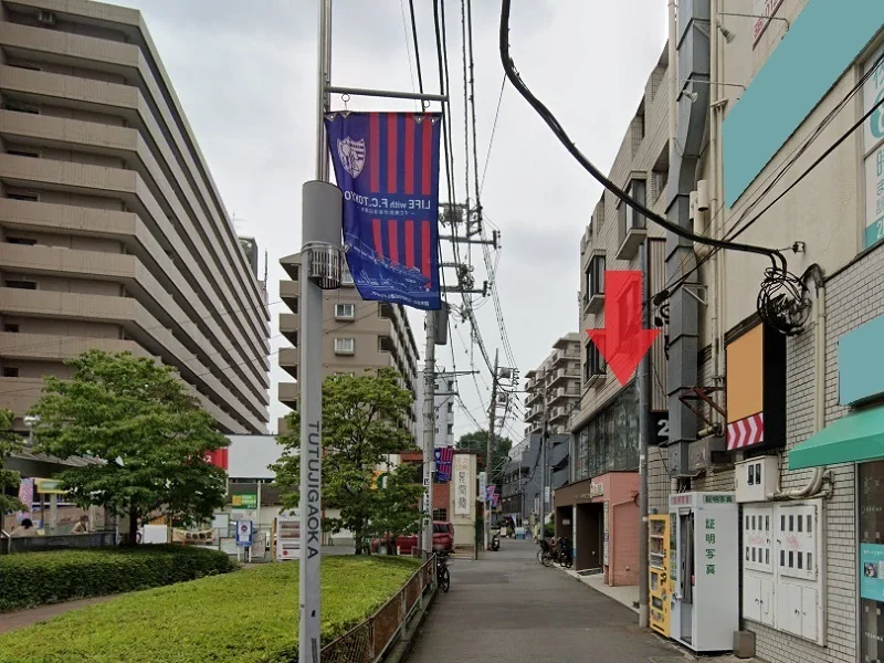 つつじヶ丘のスケルトン店舗物件の外観