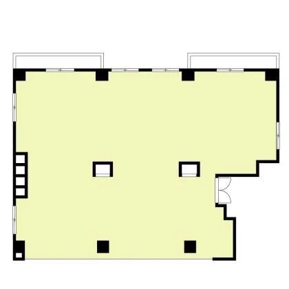 貸店舗(スケルトン)の平面図