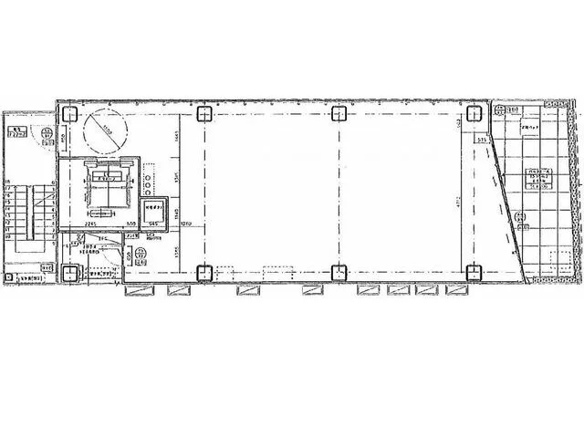貸店舗(スケルトン)の平面図