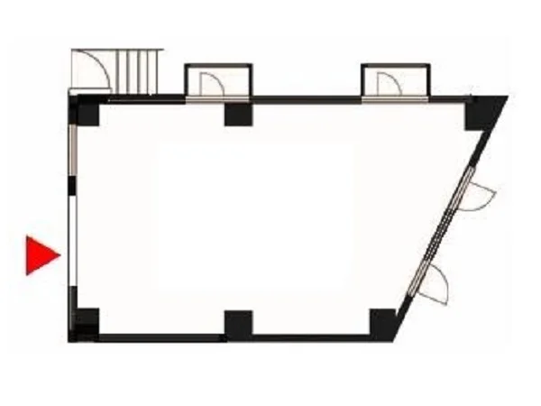 代官山の居抜き店舗の平面図